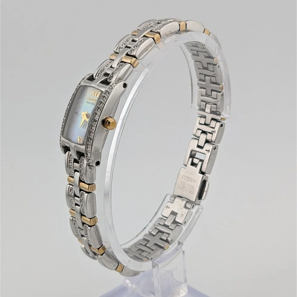Citizen Silhouette Eco-Drive MOP Swarovski Watch New Capacitor G620-S028710